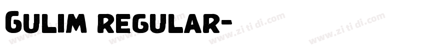 Gulim regular字体转换